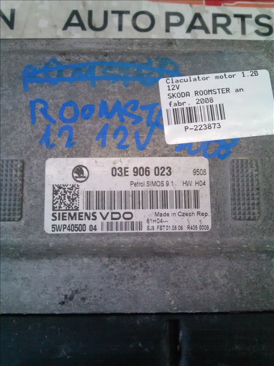 Calculator motor 1.2B 12V SKODA ROOMSTER an fabr. 2008