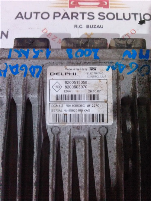 Calculator motor 1.5 DCI DACIA MCV an fabr.2008