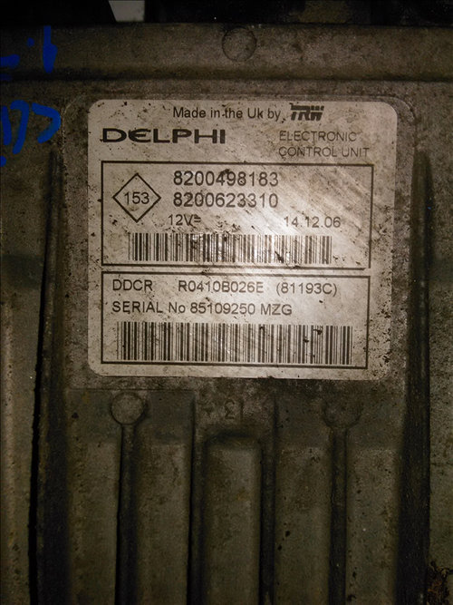 Calculator motor 1.5 DCI RENAULT CLIO 2 an fabr.2006
