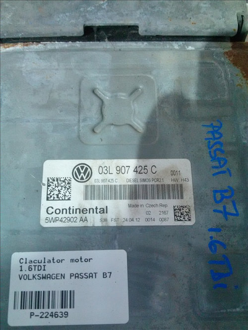Calculator motor 1.6 tdi VOLKSWAGEN PASSAT B7
