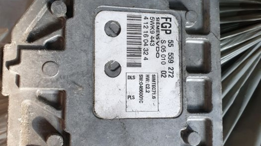 Calculator motor 1.8I Z18XE Opel Astra H Simtec 71.6 55559272 FGP 5wk9443