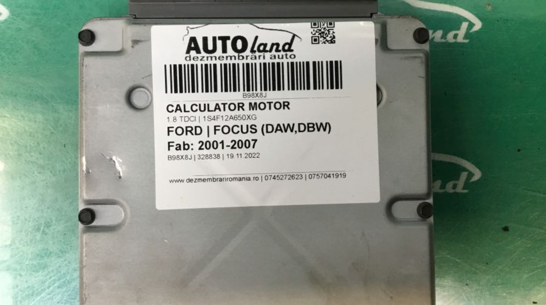 Calculator Motor 1s4f12a650xg 1.8 TDCI Ford FOCUS DAW,DBW 2001-2007