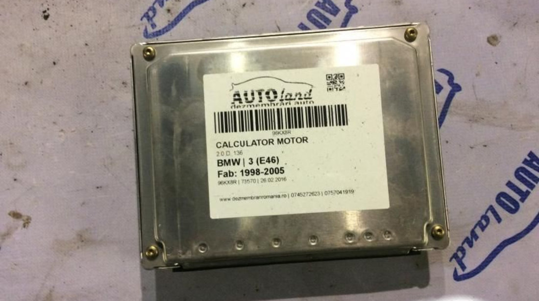Calculator Motor 2.0 D, 136 BMW 3 E46 1998-2005