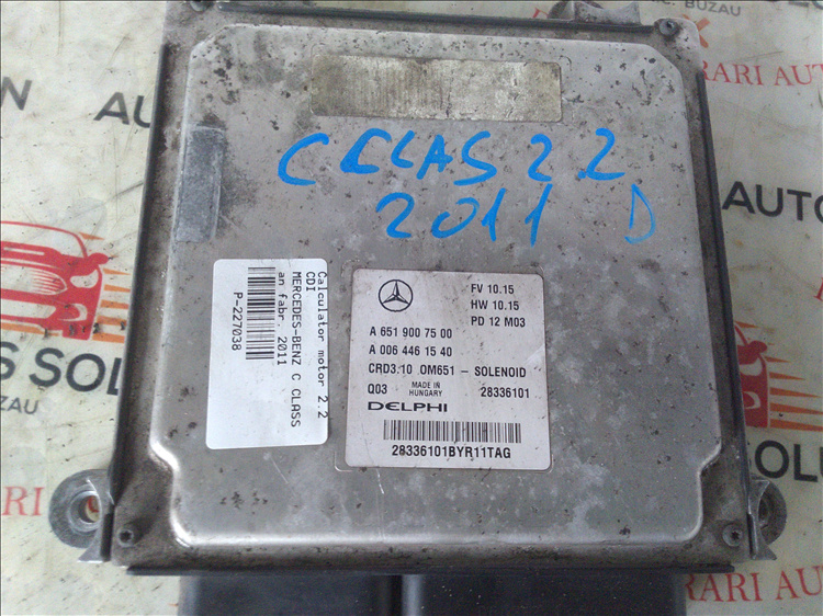 Calculator motor 2.2 CDI MERCEDES-BENZ C CLASS an fabr. 2011