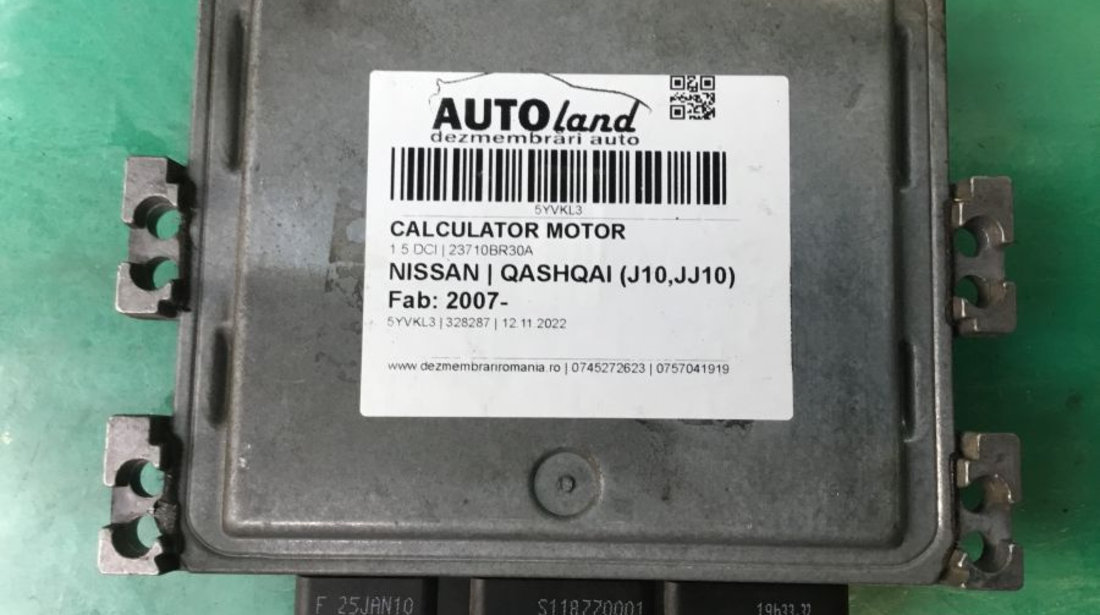 Calculator Motor 23710br30a 1.5 DCI Nissan QASHQAI J10,JJ10 2007