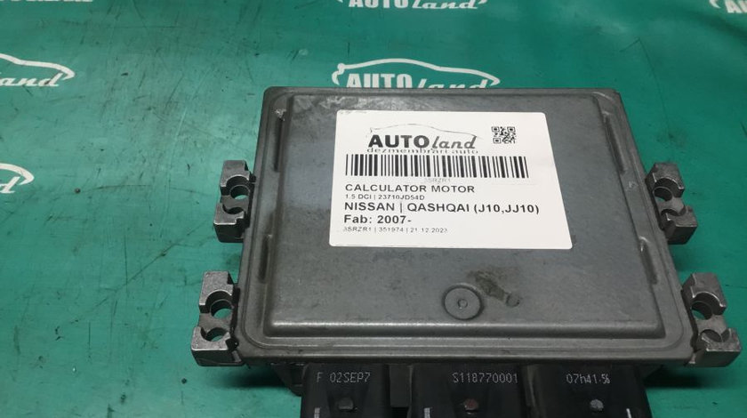 Calculator Motor 23710jd54d 1.5 DCI Nissan QASHQAI J10,JJ10 2007