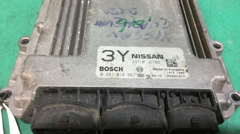 Calculator Motor 23710jd78d 2.0 DCI Nissan QASHQAI J10,JJ10 2007