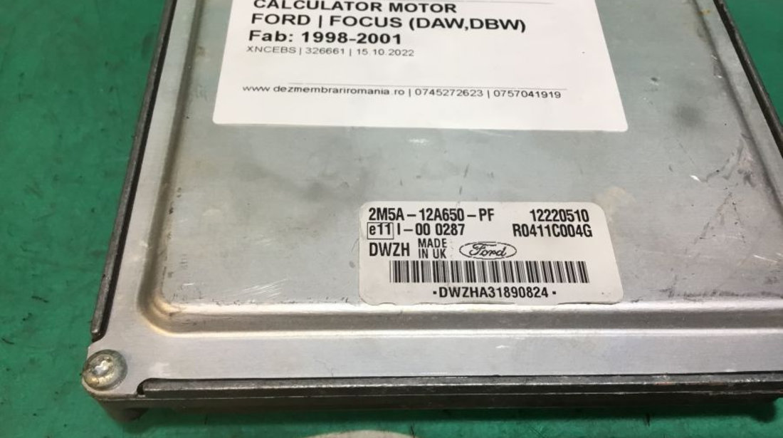 Calculator Motor 2m5a12a650pf Ford FOCUS DAW,DBW 1998-2001