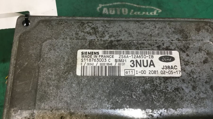 Calculator Motor 2s6a12a650zb 1.3 B Ford FIESTA V JH ,JD 2001