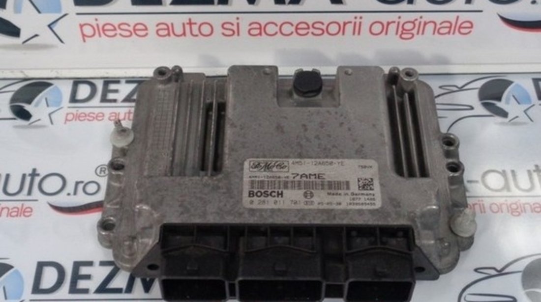 Calculator motor, 4M51-12A650-YE, 0281011701, Ford Focus 2 (DA), 1.6 tdci (id:209836)