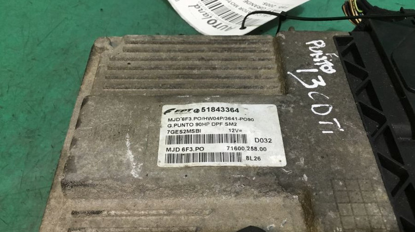 Calculator Motor 51843364 1.3 JTD Fiat GRANDE PUNTO 199 2005