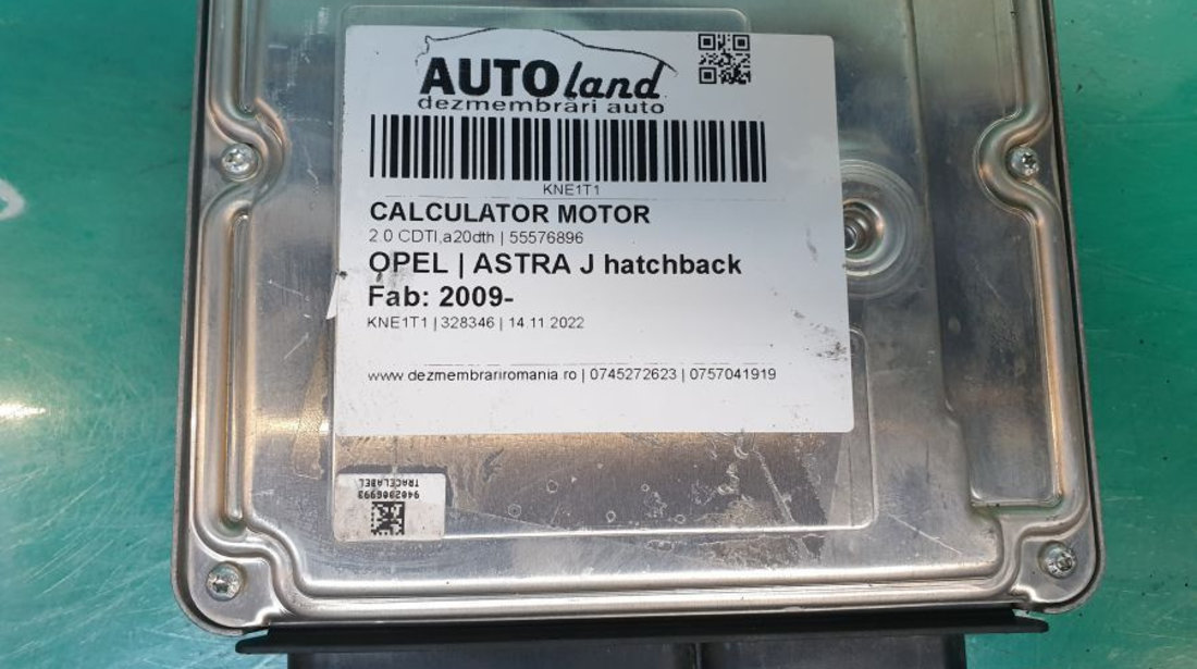 Calculator Motor 55576896 2.0 CDTI,a20dth Opel ASTRA J hatchback 2009