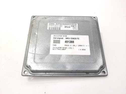 Calculator motor, 5M51-12A650-FG, Ford Focus 2 (DA) 1.6 benz, SHDA (id:491388)