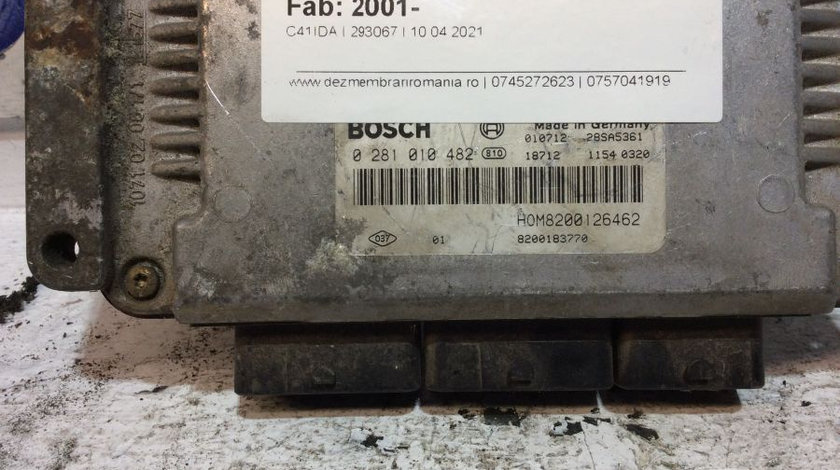 Calculator Motor 8200126462 1.9 DCI Renault LAGUNA II BG0/1 2001