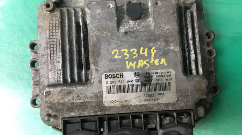 Calculator Motor 8200311550 2.5 DCI, G9ua7,0281011940 Renault MASTER III bus JV 2011