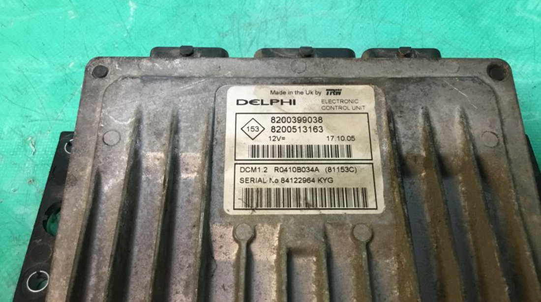Calculator Motor 8200399038 1.5 DCI Renault MEGANE II BM0/1 ,CM0/1 2002