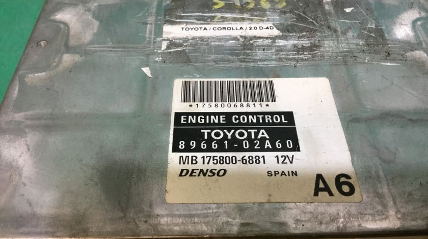 Calculator Motor 8966102a60 2.0 D,d4d Toyota COROLLA E12U , E12J 2001