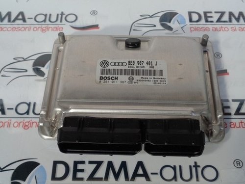 Calculator motor, 8E0907401J, 0281011387, Audi A6 (4B, C5) 2.5 tdi