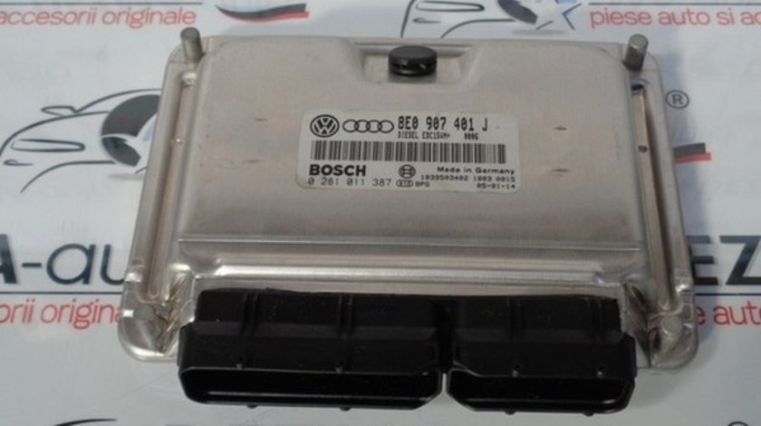 Calculator motor, 8E0907401J, 0281011387, Audi A6 (4B, C5) 2.5 tdi