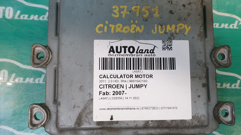 Calculator Motor 9661642180 2011, 2.0 HDI, Rhk Citroen JUMPY 2007