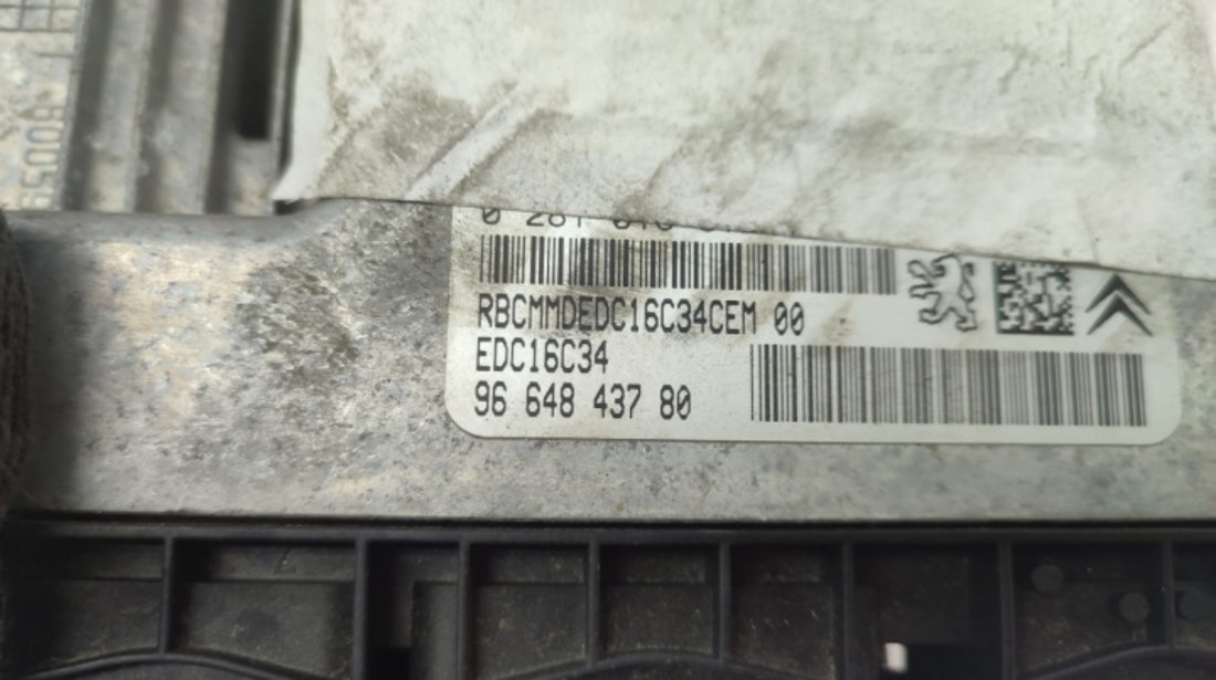 Calculator motor 9664843780 1.6 hdi 9HZ Peugeot 308 T7 [2007 - 2011]