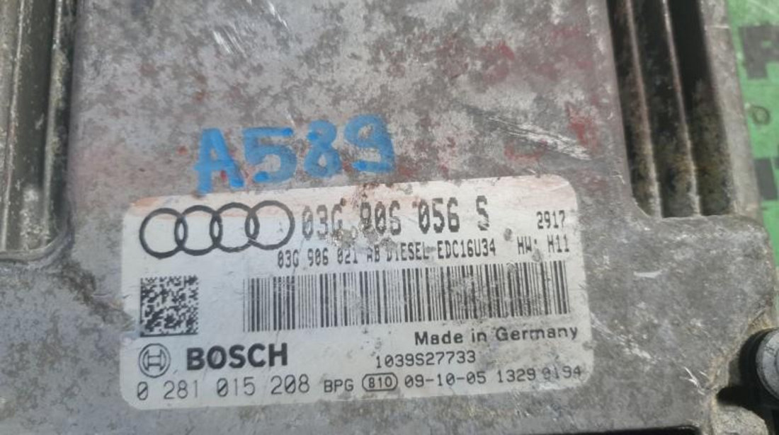 Calculator motor Audi A3 (2003->) [8P1] 0281015208