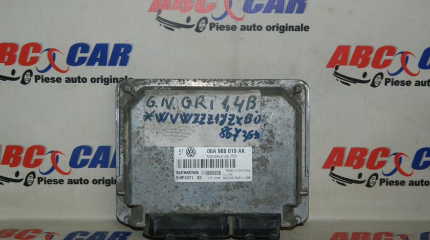 Calculator motor Audi A3 8L 1.6 benzina cod: 06A906019AK model 1996 - 2004