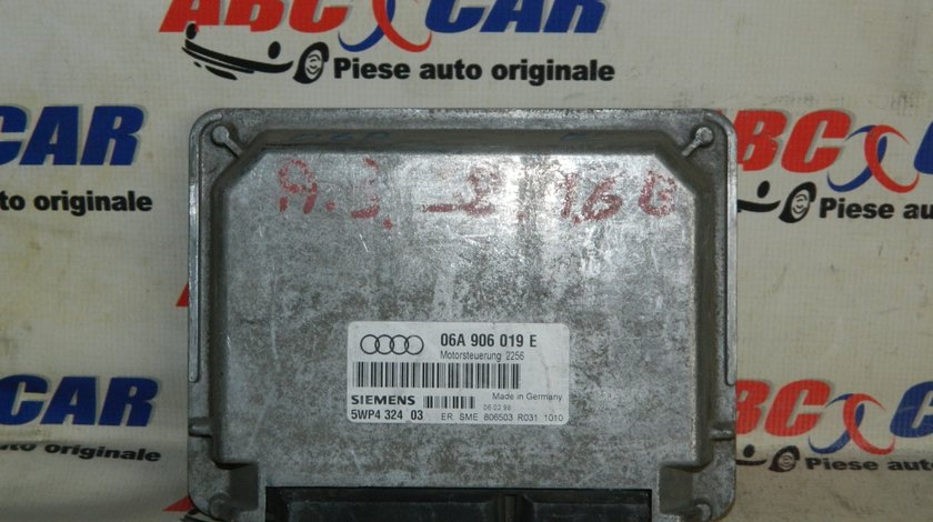 Calculator motor Audi A3 8L 1.6 benzina cod: 06A906019E model 1996 - 2004