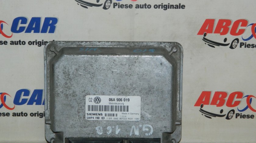 Calculator motor Audi A3 8L 1.6 cod: 06A906019 model 1996 - 2004