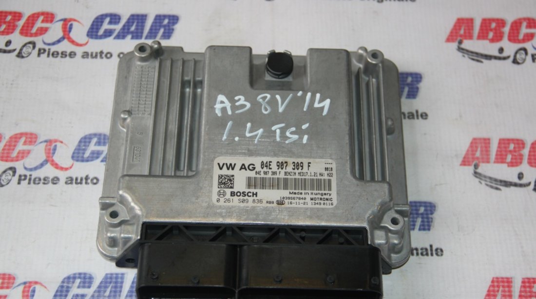 Calculator motor Audi A3 8V E-Tron 1.4 TSI cod: 04E907309F model 2017