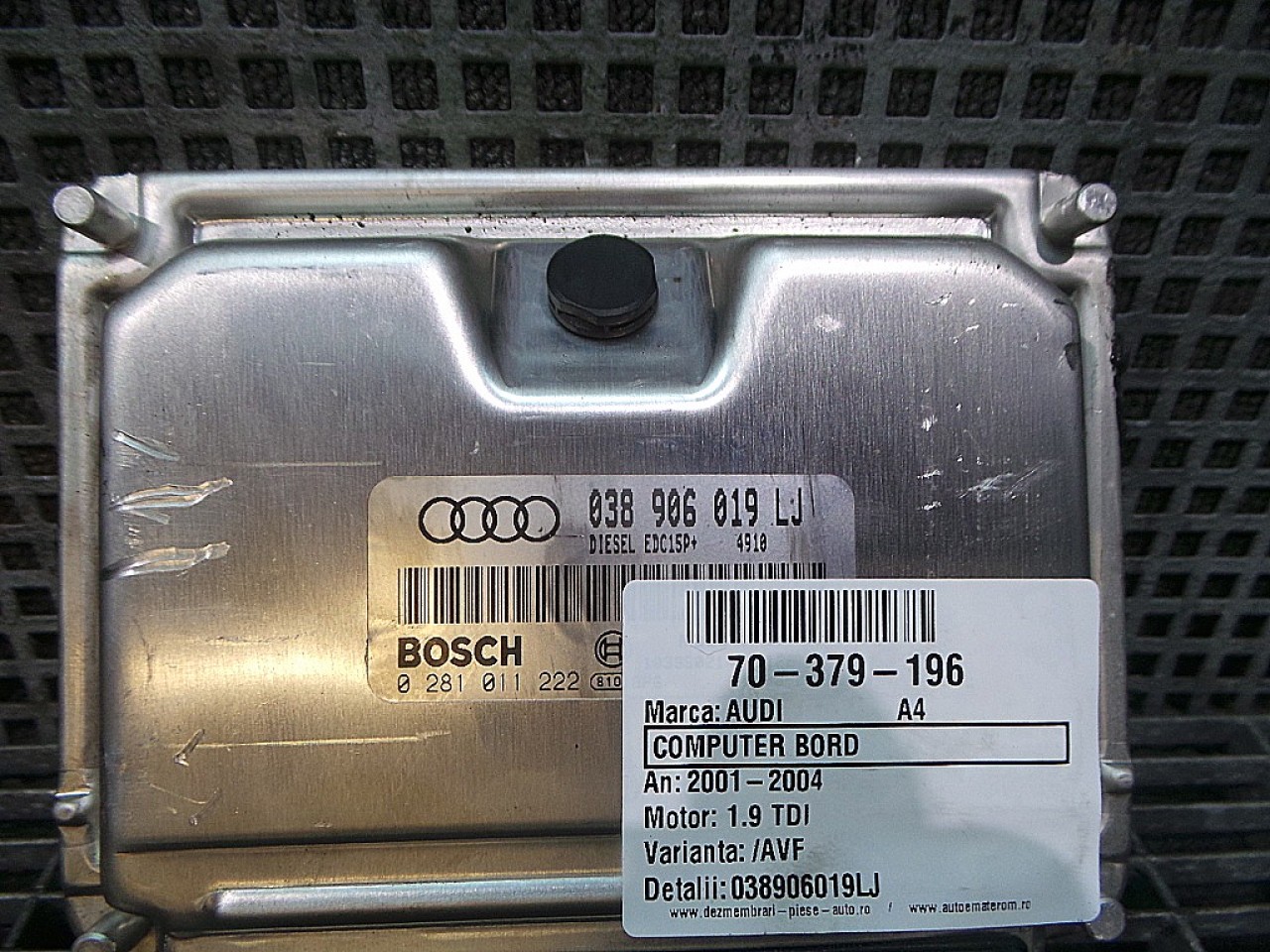 CALCULATOR MOTOR AUDI A4 1.9 TDI - (2001 2004)
