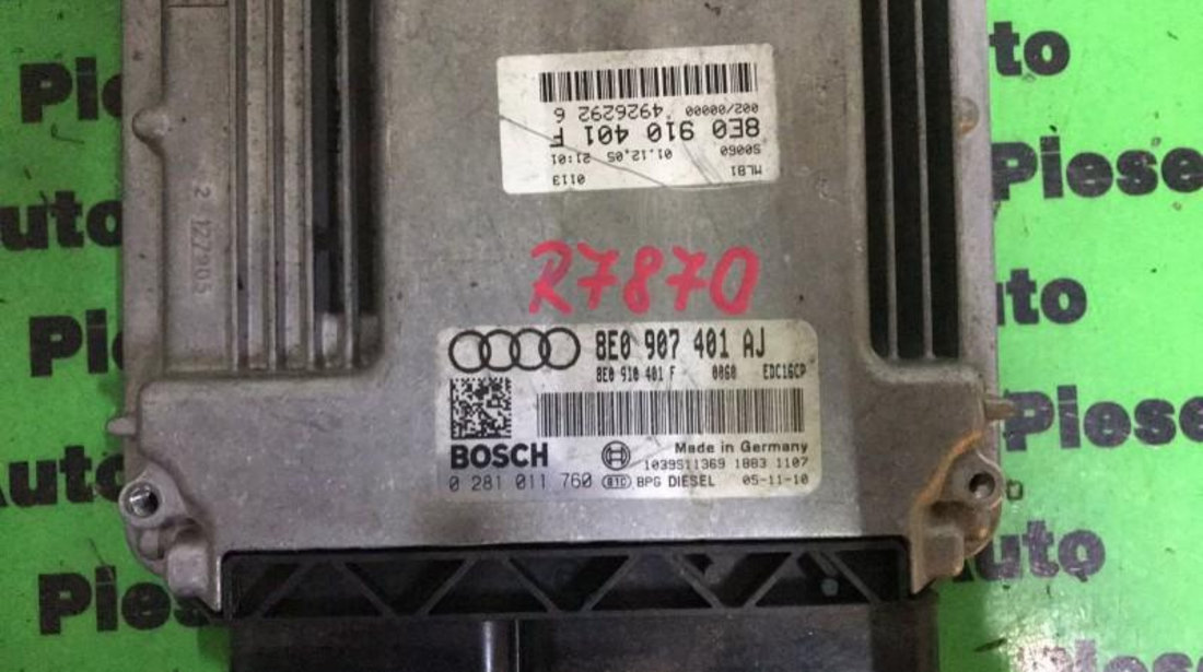 Calculator motor Audi A4 (2004-2008) [8EC, B7] 0281011760