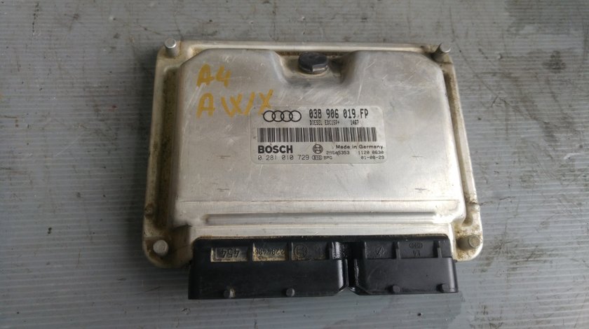 Calculator motor audi a4 b6 1.9 tdi awx 038906019fp 0281010729