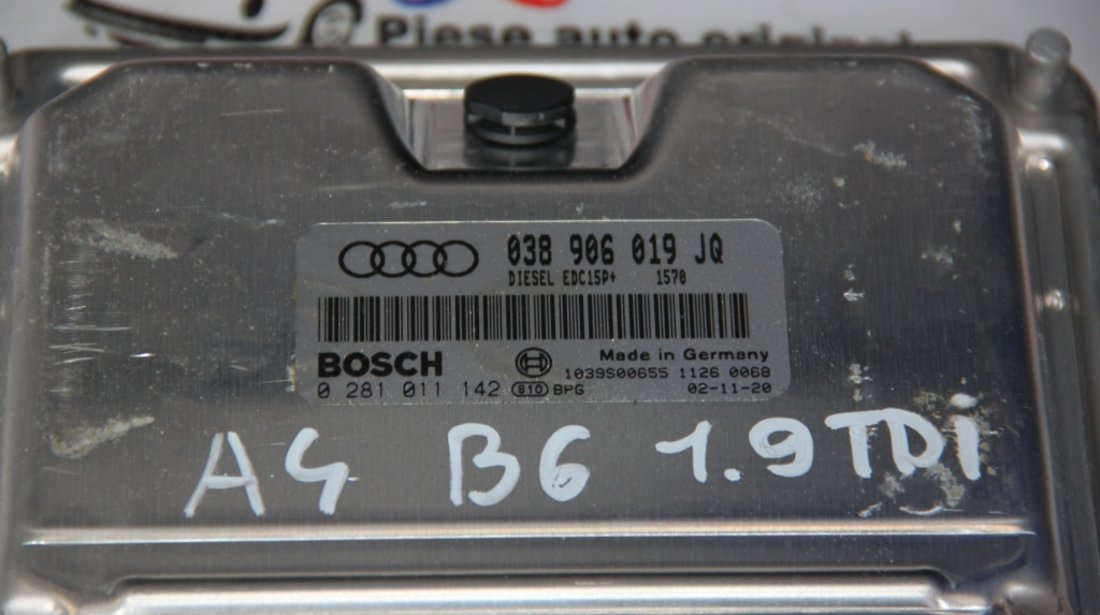 Calculator motor Audi A4 B6 8E 1.9 TDI cod: 038906019JQ model 2004