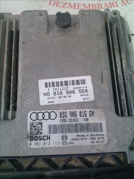 Calculator motor AUDI A4 B7 2.0 d