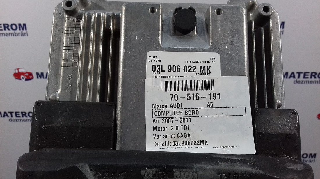 CALCULATOR MOTOR AUDI A5 A5 2.0 TDI - (2007 2011)