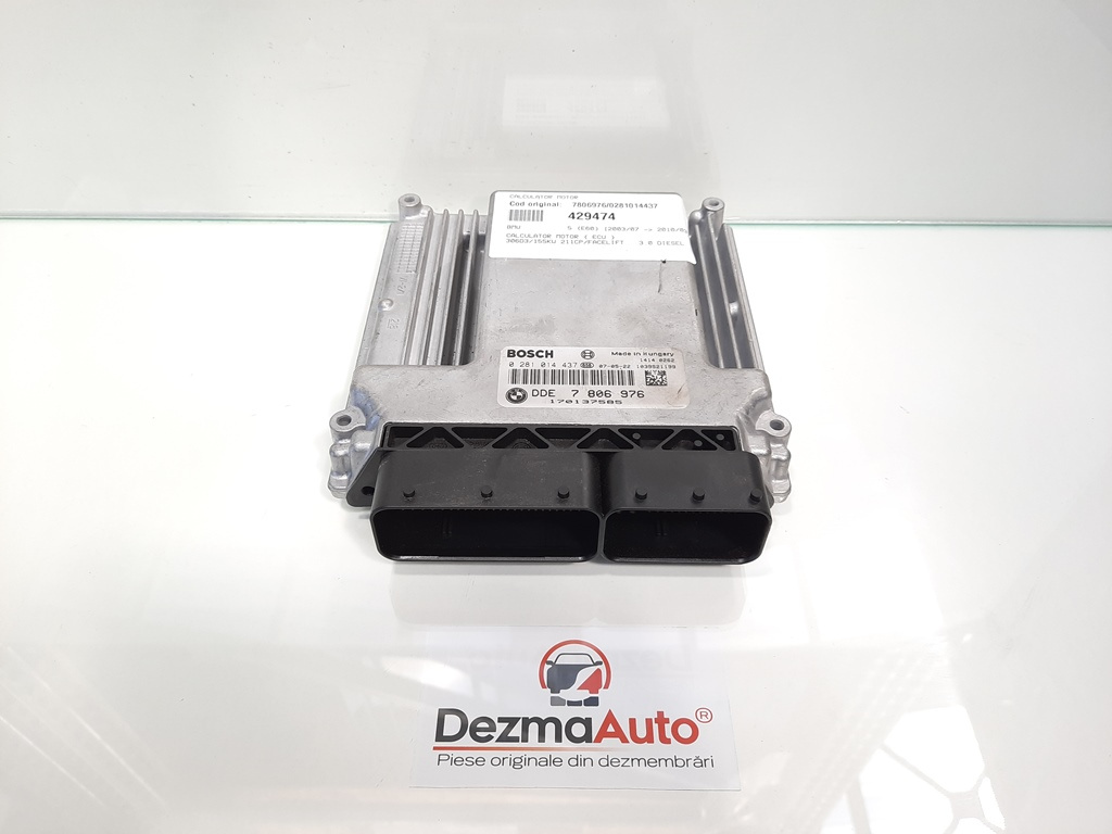 Calculator motor, Bmw 3 Coupe (E92) [Fabr 2005-2011] 3.0 D, 7806976, 0281014437