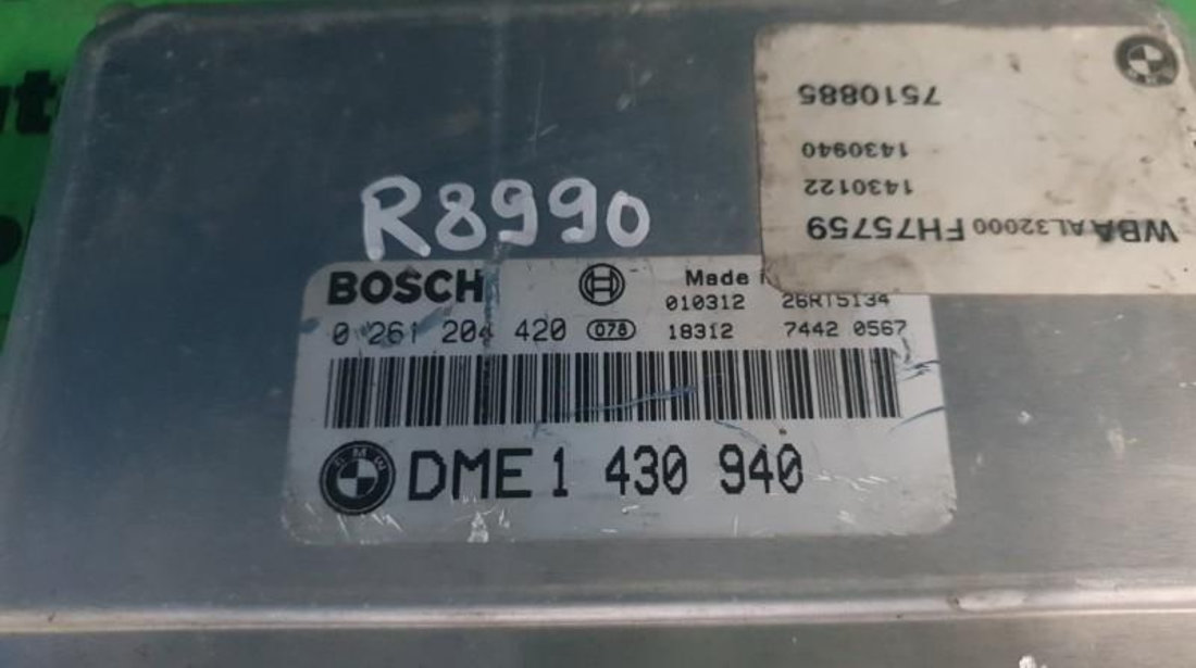 Calculator motor BMW Seria 3 (1998-2005) [E46] 0261204420