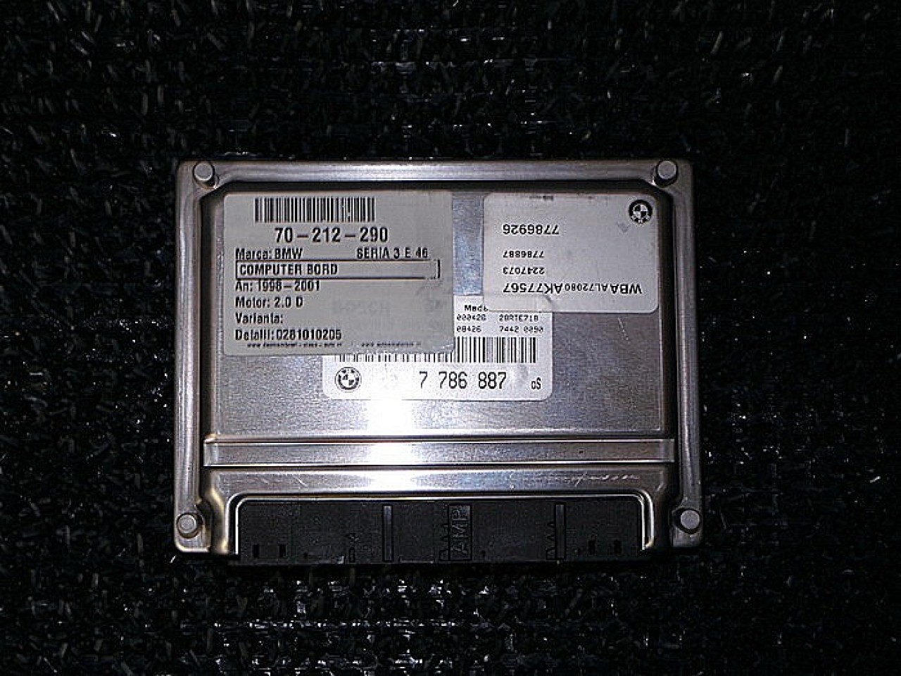 CALCULATOR MOTOR BMW SERIA 3 E 46 SERIA 3 E 46 2.0 D - (1998 2001)