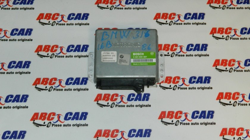 Calculator motor BMW Seria 3 E30 1.8 i cod: 1727982001 / 0261200387 model 1990