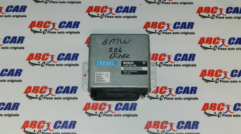 Calculator motor BMW Seria 3 E30 2.4 TD cod: 2241705 / 0281001089 model 1990