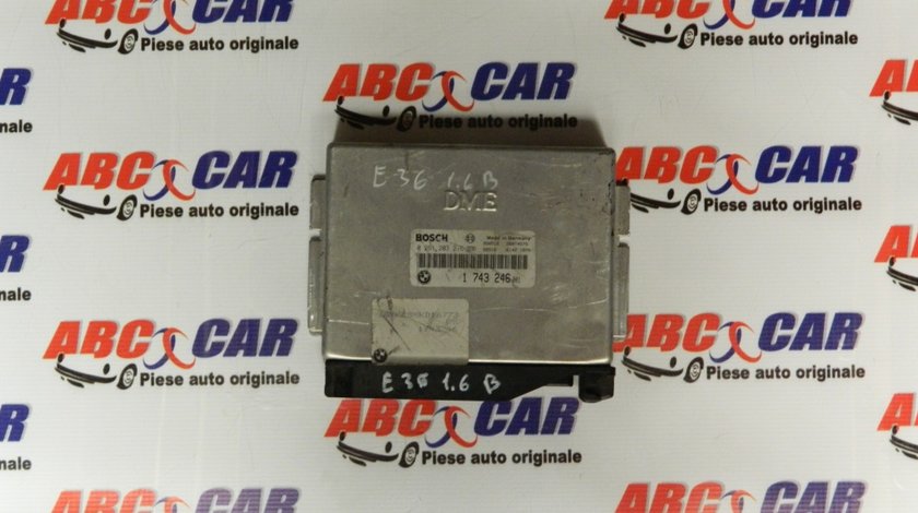 Calculator motor BMW Seria 3 E36 1.6 B cod: 1743246 / 0261203270 model 1995