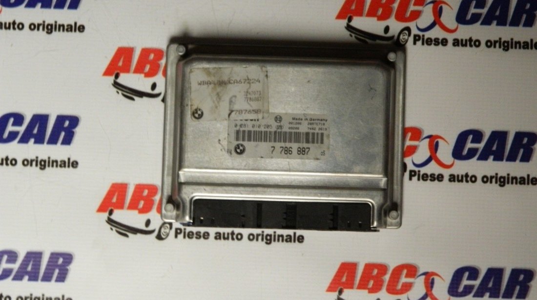 Calculator motor BMW Seria 3 E46 2.0 D cod: 0281010205 / 7786887 model 2002