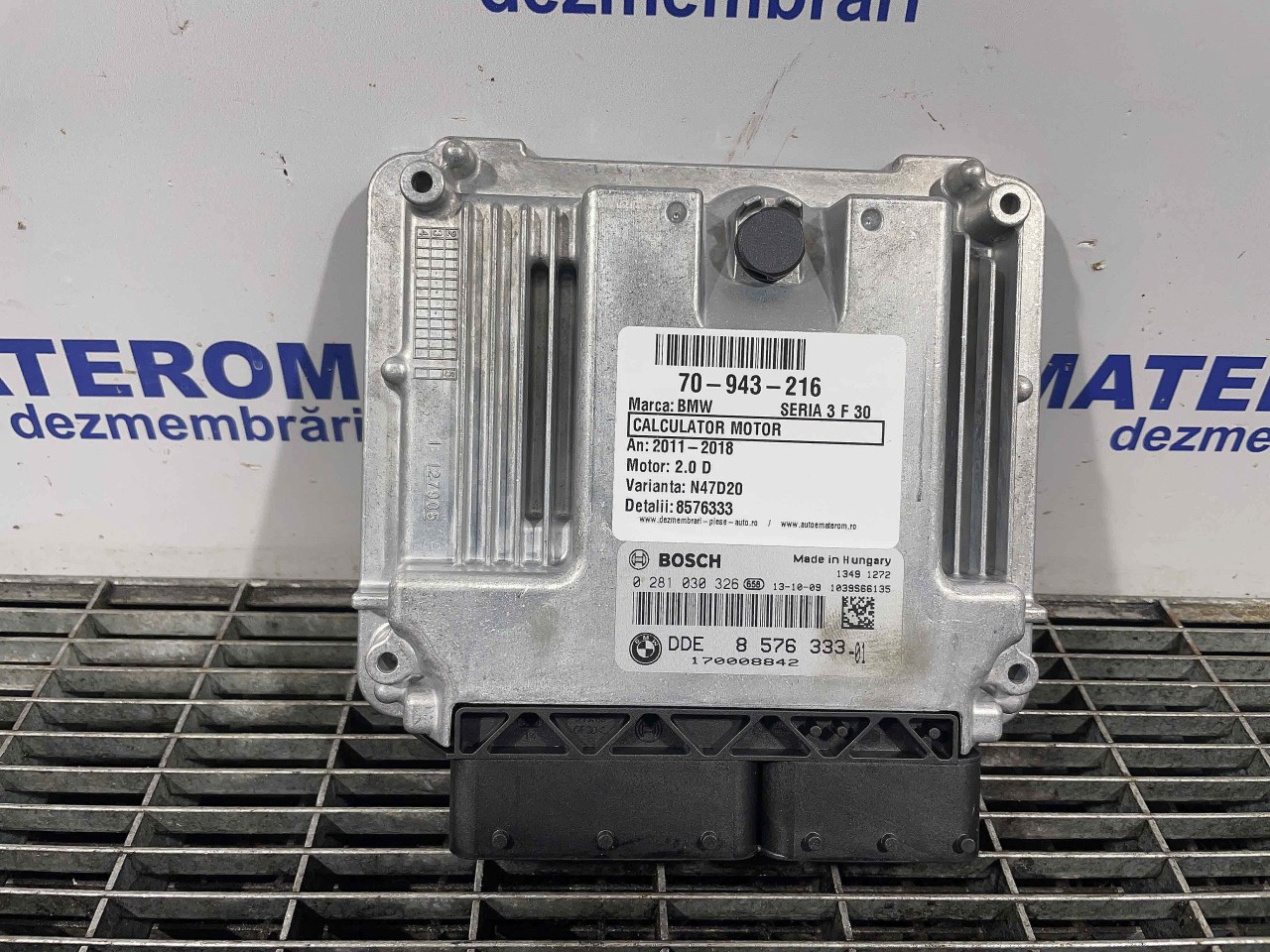 CALCULATOR MOTOR BMW SERIA 3 F 30 2.0 D - (2011 2018)