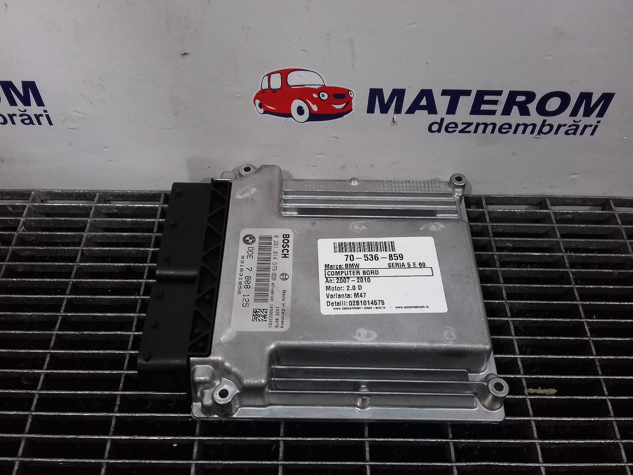 CALCULATOR MOTOR BMW SERIA 5 E 60 2.0 D - (2007 2010)