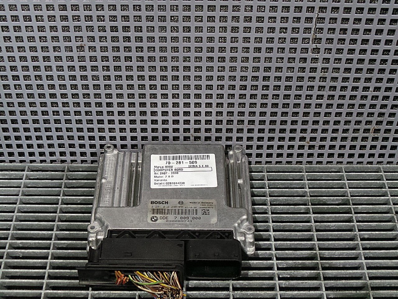 CALCULATOR MOTOR BMW SERIA 5 E 60 SERIA 5 E 60 2.0 D - (2007 2010)