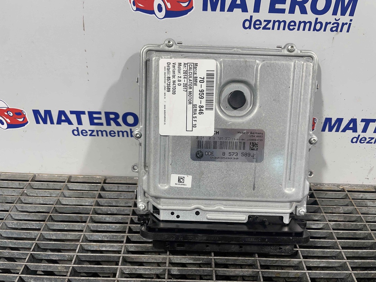CALCULATOR MOTOR BMW SERIA 5 F 10 SERIA 5 F 10 2.0 D - (2014 2017)