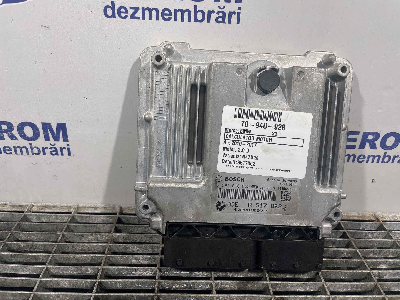 CALCULATOR MOTOR BMW X3 X3 2.0 D - (2010 2017)