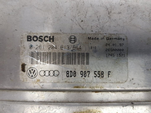 Calculator Motor BOSCH AUDI A2 0261204613 614 / 0261204613614 / 8D0 907 558 F / 8D0907558F0261204613...