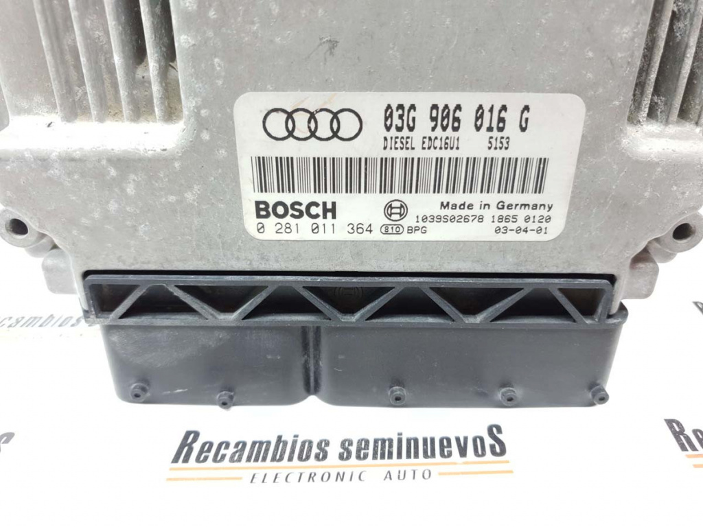 Calculator Motor BOSCH AUDI A3 03G 906 016 G / 03G906016G / EDC16U1 / 0 281 011 364 / 028101136403G 906 016 G / 03G906016G / EDC16U1 / 0 281 011 364 / 0281011364